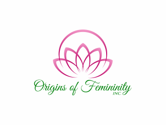 Origins of Femininity Inc. logo design by mutafailan