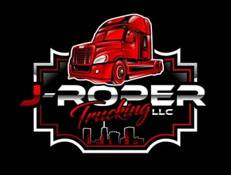 J-Roper Trucking LLC Logo Design - 48hourslogo