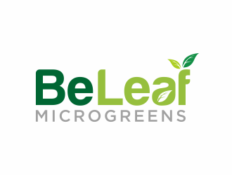 Be Leaf Microgreens  logo design by hidro