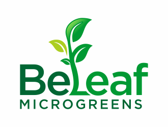 Be Leaf Microgreens  logo design by hidro