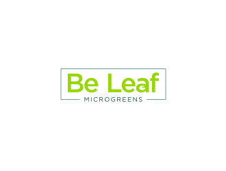 Be Leaf Microgreens  logo design by dewipadi