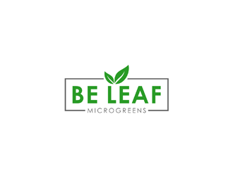 Be Leaf Microgreens  logo design by johana