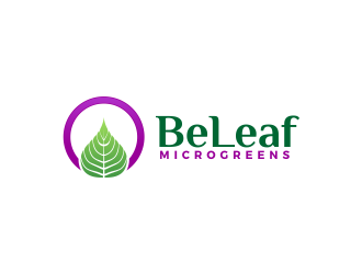 Be Leaf Microgreens  logo design by SmartTaste