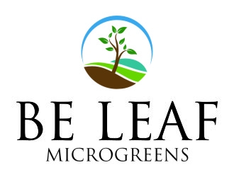 Be Leaf Microgreens  logo design by jetzu