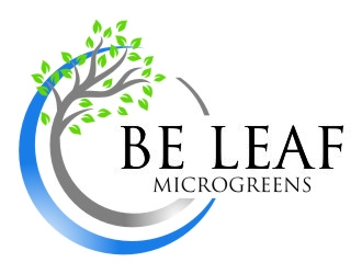 Be Leaf Microgreens  logo design by jetzu