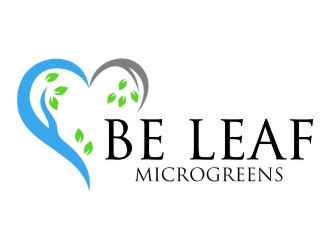 Be Leaf Microgreens  logo design by jetzu