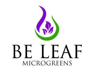 Be Leaf Microgreens  logo design by jetzu