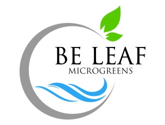 Be Leaf Microgreens  logo design by jetzu