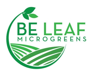 Be Leaf Microgreens  logo design by shere