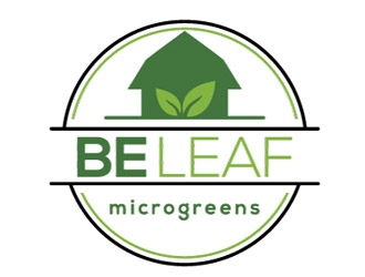 Be Leaf Microgreens  logo design by shere