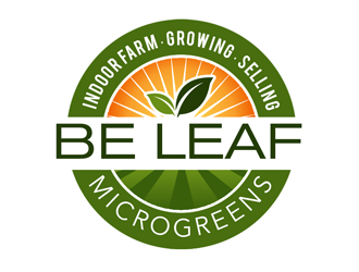 Be Leaf Microgreens  logo design by kunejo