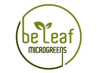 Be Leaf Microgreens  logo design by shere