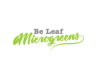 Be Leaf Microgreens  logo design by ekitessar