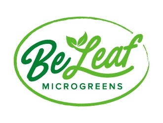 Be Leaf Microgreens  logo design by jaize