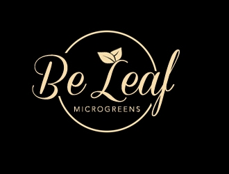 Be Leaf Microgreens  logo design by gilkkj