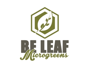 Be Leaf Microgreens  logo design by samueljho