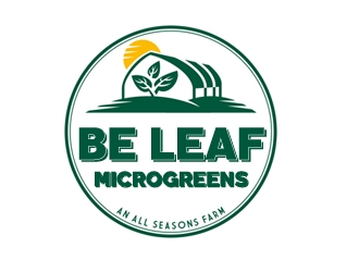 Be Leaf Microgreens  logo design by samueljho