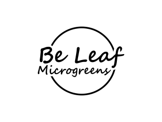 Be Leaf Microgreens  logo design by akhi