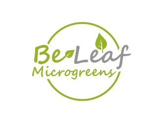 Be Leaf Microgreens  logo design by akhi