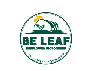 Be Leaf Microgreens  logo design by samueljho