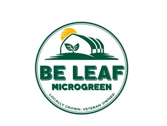 Be Leaf Microgreens  logo design by samueljho