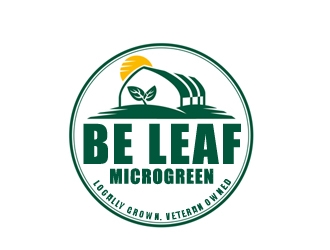 Be Leaf Microgreens  logo design by samueljho