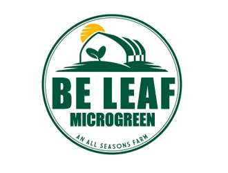 Be Leaf Microgreens  logo design by samueljho