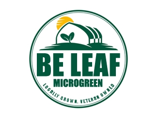 Be Leaf Microgreens  logo design by samueljho