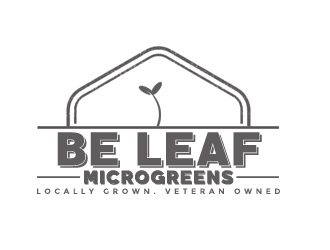 Be Leaf Microgreens  logo design by gilkkj