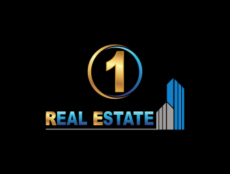 1 Real Estate logo design by haidar