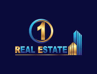 1 Real Estate logo design by haidar