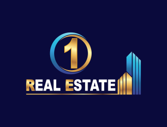 1 Real Estate logo design by haidar