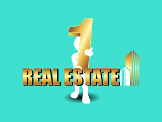 1 Real Estate logo design by jm77788