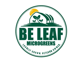 Be Leaf Microgreens  logo design by samueljho