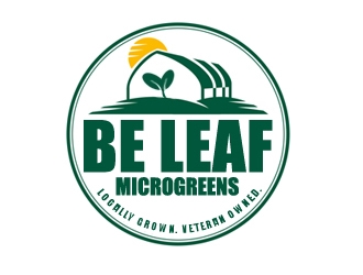 Be Leaf Microgreens  logo design by samueljho