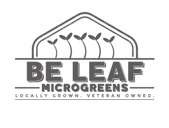 Be Leaf Microgreens  logo design by gilkkj