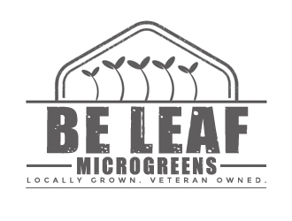 Be Leaf Microgreens  logo design by gilkkj