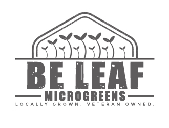 Be Leaf Microgreens  logo design by gilkkj