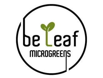 Be Leaf Microgreens  logo design by shere