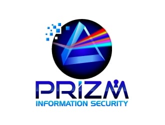 Prizm Information Security logo design by uttam