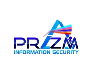 Prizm Information Security logo design by uttam