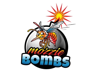 Mozzie Bombs logo design by DreamLogoDesign