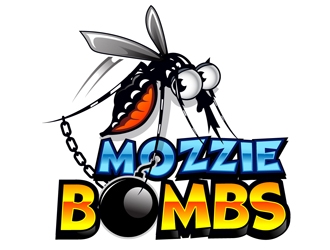 Mozzie Bombs logo design by DreamLogoDesign