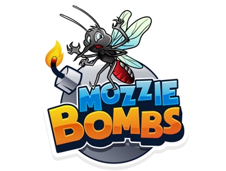 Mozzie Bombs logo design by DreamLogoDesign