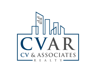 CVAR- CV & ASSOCIATES REALTY logo design by RIANW