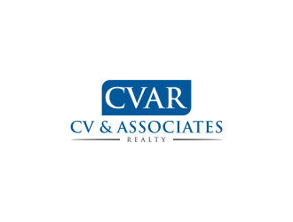 CVAR- CV & ASSOCIATES REALTY logo design by L E V A R