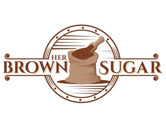 Her Brown Sugar logo design by DreamLogoDesign