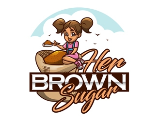 Her Brown Sugar logo design by DreamLogoDesign