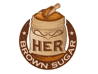 Her Brown Sugar logo design by DreamLogoDesign