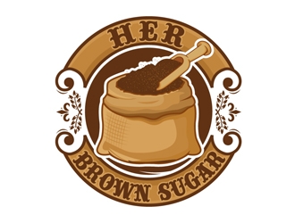 Her Brown Sugar logo design by DreamLogoDesign